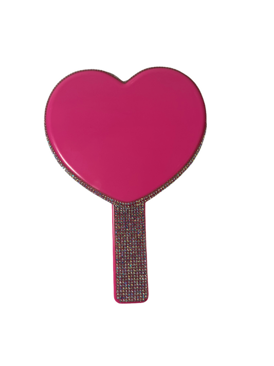 Diva Heart Hand Mirror